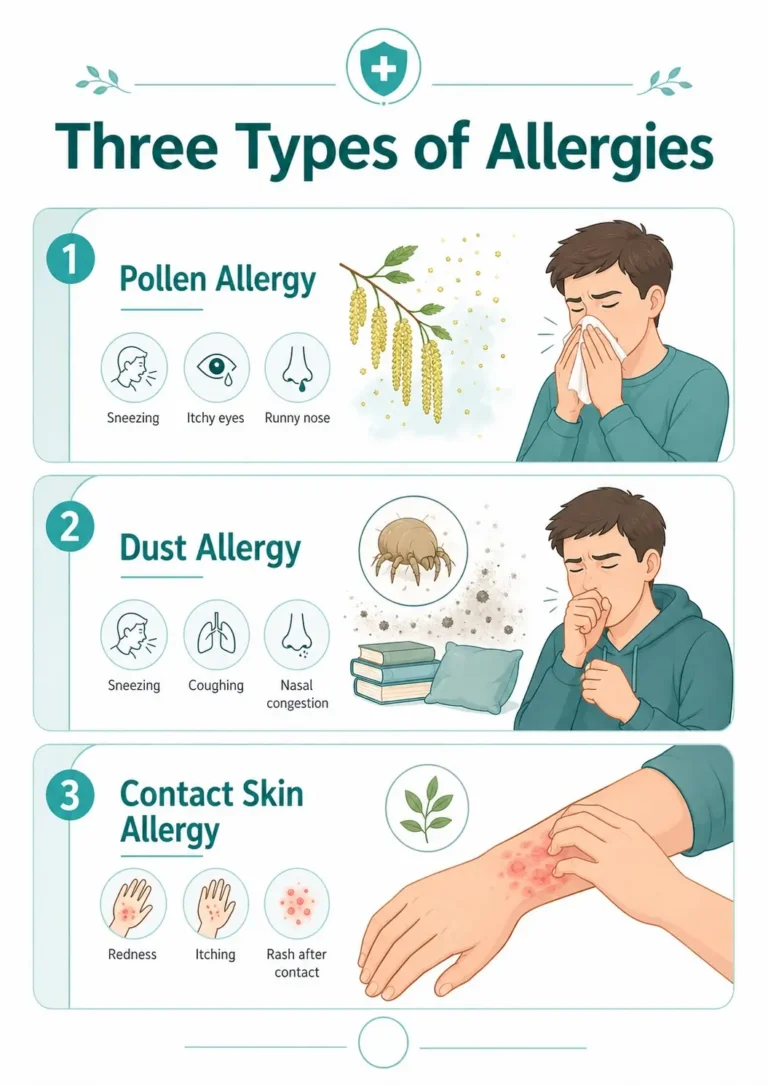 Три типа сезонни алергии